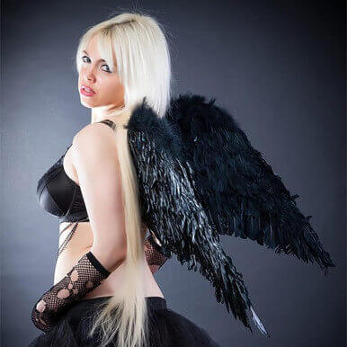Black Angel Costume Wings Dark Angel Accessories Black Angel Costume Wings Dark Angel Accessories - Image 6