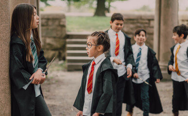 Alternative view of Harry Potter Silk Necktie Silk Tie Costume Accessory, Movie Quality Hogwarts House Themed