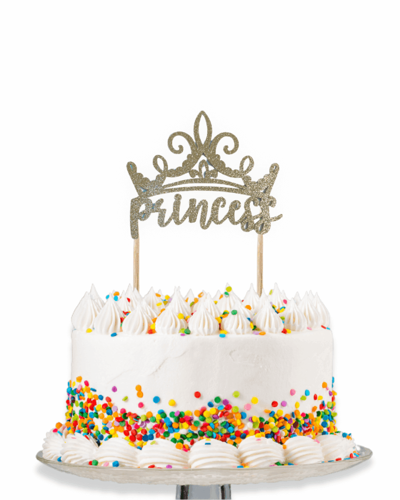 Alternative view of Disney Princess Once Upon A Time Glitter Cake Pick