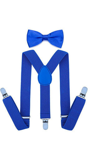 Belt And Bow Tie For Boys Kids Boy Suspenders Bowtie Set