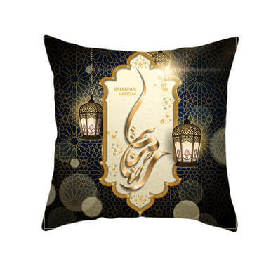 Muslim Halal Ramadan Eid Mubarak Home Decor Pillowcase Muslim Halal Ramadan Eid Mubarak Home Decor Pillowcase - Image 3