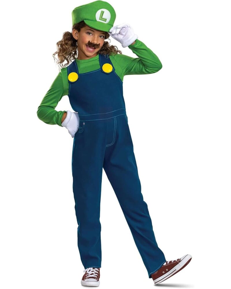 Luigi Elevated Costume 146369G CHILD LUIGI ELEVATED DRESS UP LARGE 02