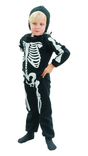Skeleton Boy Toddler Skeleton Bones Jumpsuit Halloween Costume
