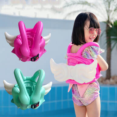 Inflatable Child Angel Swim Vest Jackets Kids Swimming Pool Float Ring with Wing Inflatable Child Angel Swim Vest Jackets Kids Swimming Pool Float Ring with Wing