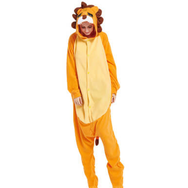 Lion King Cartoon Animal One-Piece Pajamas Costume Lion King Cartoon Animal One-Piece Pajamas Costume - Image 3