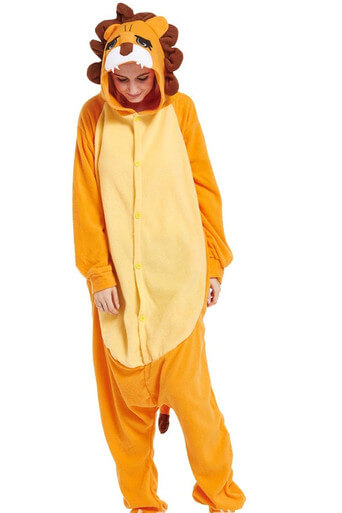 Lion King Cartoon Animal One-Piece Pajamas Costume Lion King Cartoon Animal One-Piece Pajamas Costume