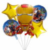 4 sets of superheros foil balloons