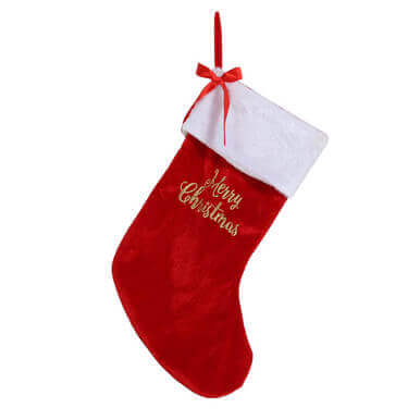 Merry Christmas Bow Stocking merry christmas bow stocking