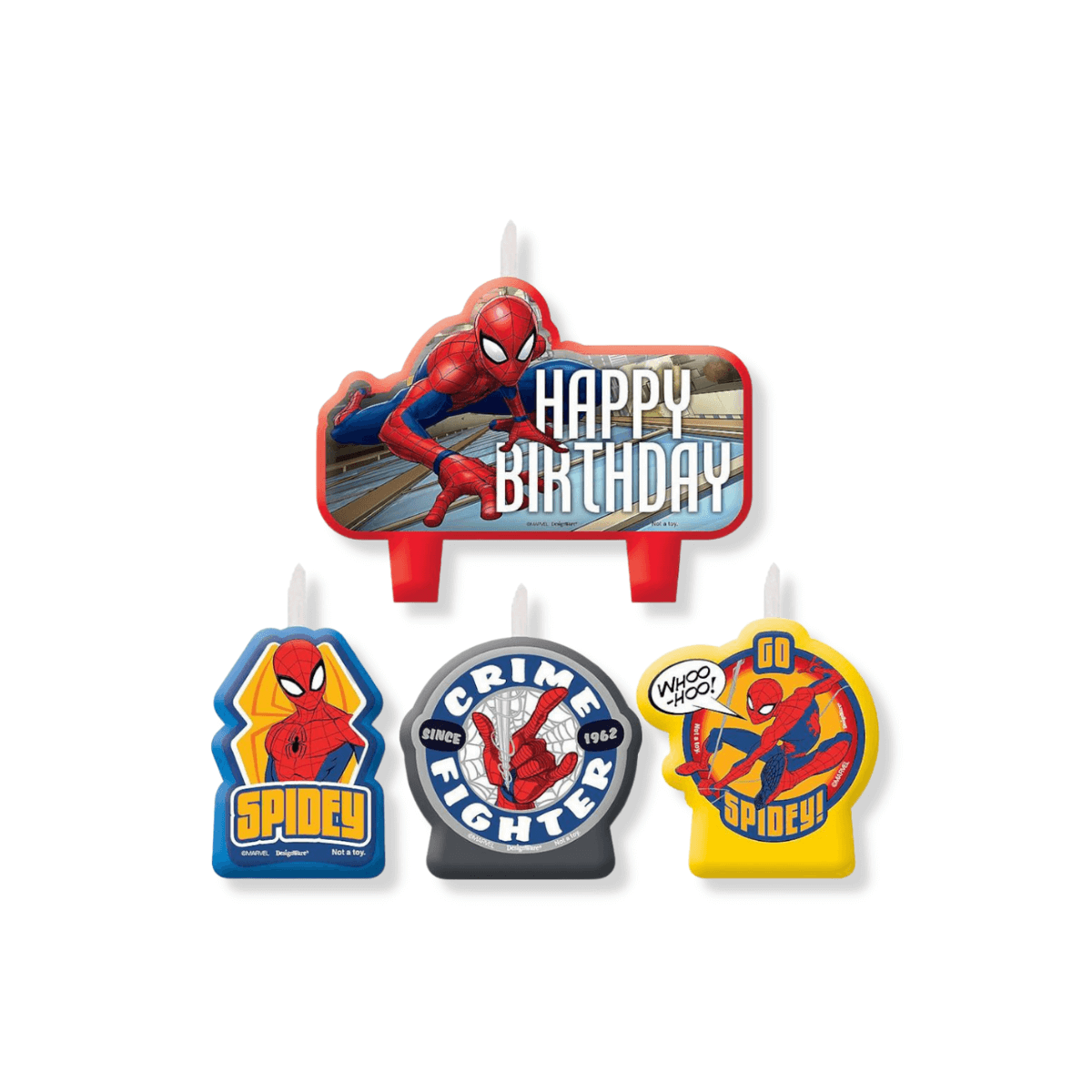 SpiderMan Birthday Candle Set SpiderMan Birthday Candle Set - Image 2