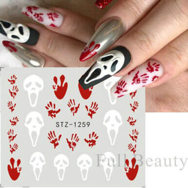 Halloween Pumpkin Nail Sticker Watermark Sticker Halloween Pumpkin Nail Sticker Watermark Sticker
