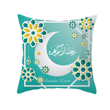 Muslim Halal Ramadan Eid Mubarak Home Decor Pillowcase Muslim Halal Ramadan Eid Mubarak Home Decor Pillowcase - Image 2