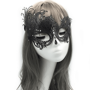 Alternative view of Diamond Iron Mask Ball Supplies Half Face Eye Mask