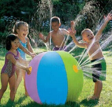 Inflatable Spray Water Ball Childrens Summer Play Smash Funny Toy Inflatable Spray Water Ball Childrens Summer Play Smash Funny Toy