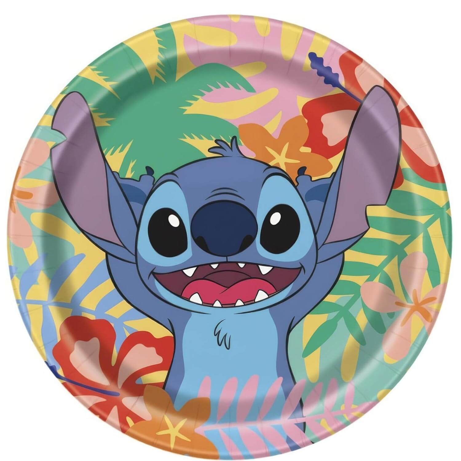 Disney Stitch Round Paper Plates 7In 8Pcs disney stitch round paper plates 7in