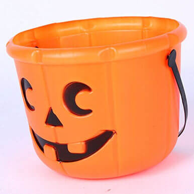 Alternative view of Halloween Trick or Treat Pumpkin Bucket Halloween Baskets Pumpkin Buckets for Collecting Sweets