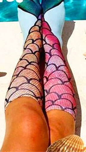 mermaid socks Bikini swimsuit wild accessories seaside photo in stockings tide mermaid socks Bikini swimsuit wild accessories seaside photo in stockings tide - Image 4