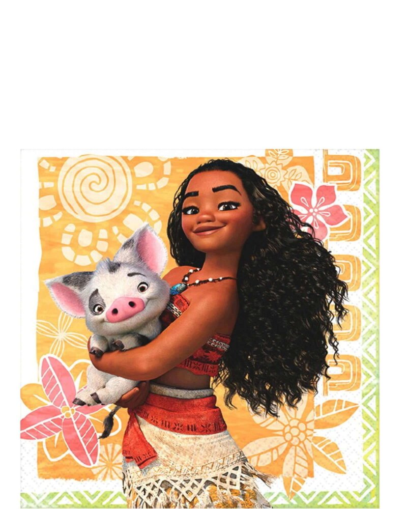 Moana Beverage Napkin, 16Pcs