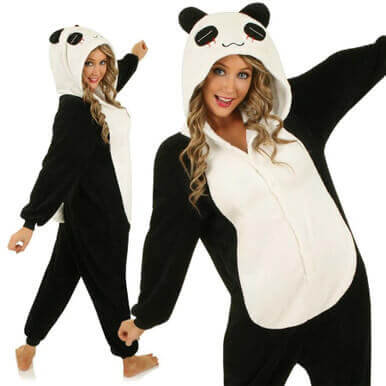 Adult Black Panda Costume