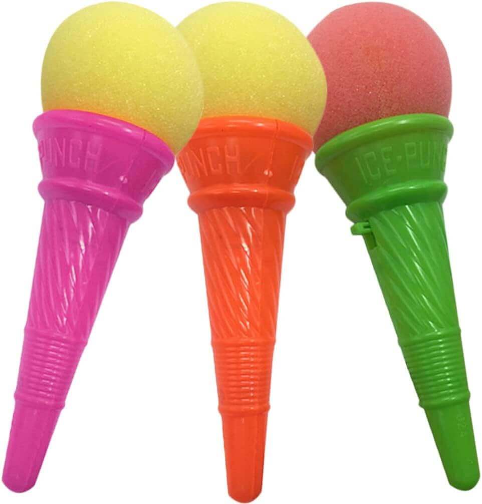 Colorful Mini Ice Cream Launcher Toys – 10cm Fun Party Favors for Kids, Random Assorted Colors, Ice Cream Party Decorations & Holiday Supplies colorful mini ice cream launcher toys