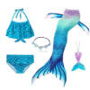 Mermaid 3 Pieces Swimsuit for Girls - 3 to 12 Years 5478 source 1679517260 85480.1689433986.386.513