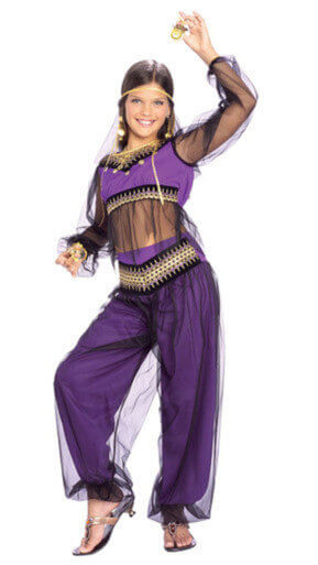 Rubies Costume Harem Princess - Jasmine Purple Dress Costume With Headband
