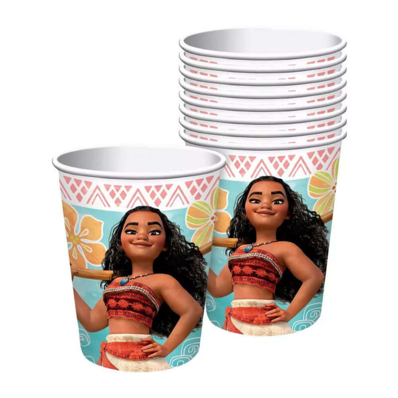 Alternative view of Moana Paper Cups, 9Oz, 8Pcs
