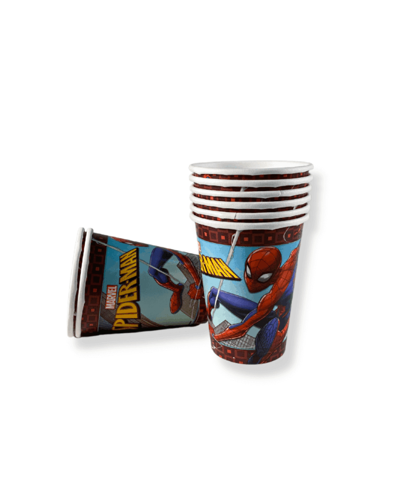 Alternative view of SpiderMan Webbed Paper Cup, 9Oz, 8Pcs
