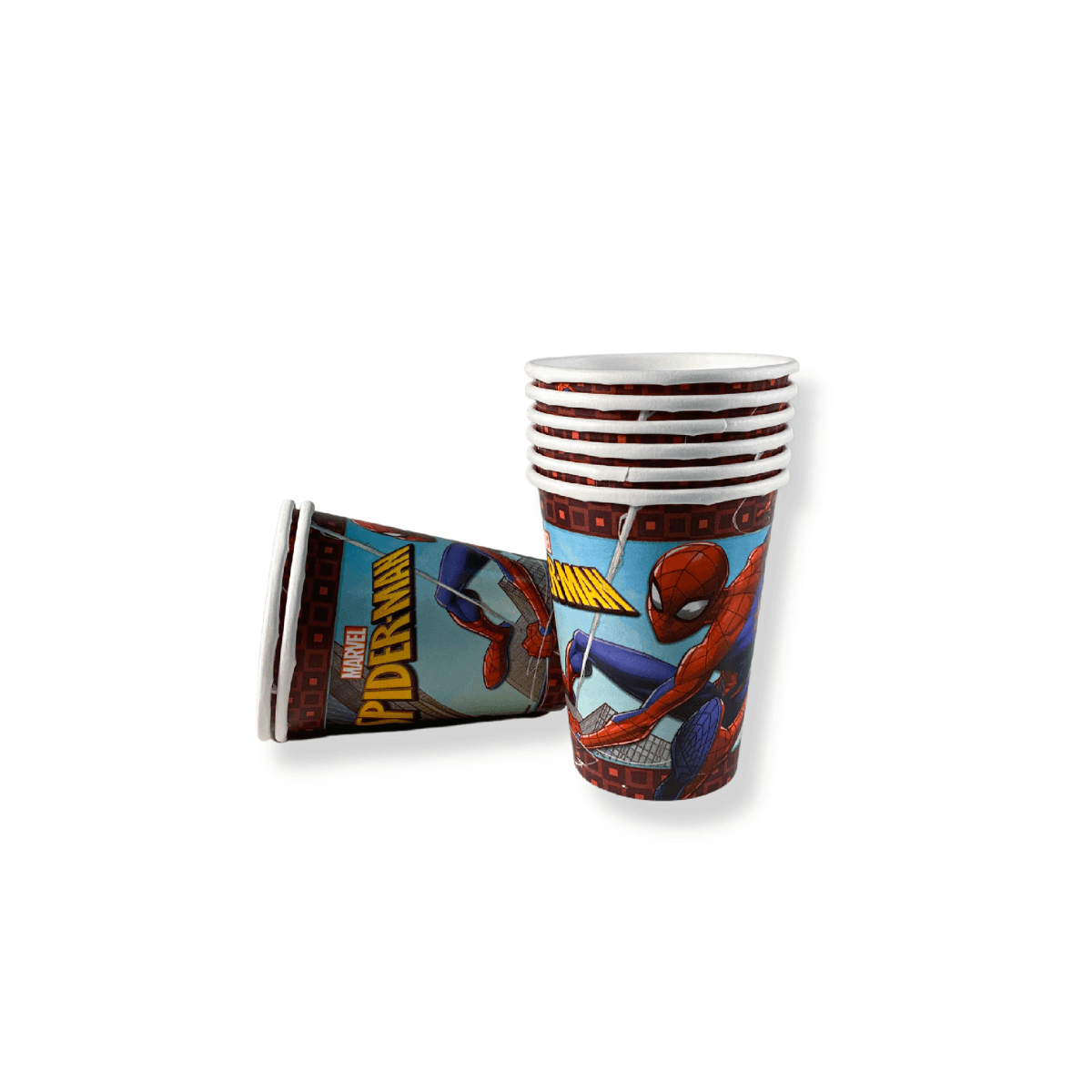 SpiderMan Webbed Paper Cup, 9Oz, 8Pcs SpiderMan Webbed Paper Cup, 9Oz, 8Pcs - Image 2