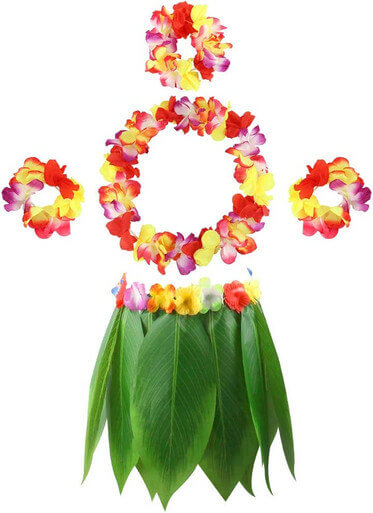 Alternative view of Adult Banana Leaf Skirt High Quality Hawaiian