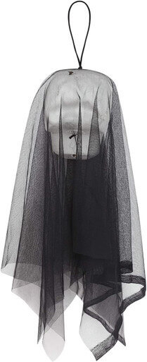 Scary Halloween Hanging Ghost with Spooky Glowing LED Red Eyes, Horror Pumpkin Head Skull Flying Ghost Party Props Halloween Decorations for Outdoor Indoor Scary Halloween Hanging Ghost with Spooky Glowing LED Red Eyes, Horror Pumpkin Head Skull Flying Ghost Party Props Halloween Decorations for Outdoor Indoor - Image 3