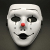 Full Face Mask Hand-painted White Street Dance Men's Adult Eye Mask