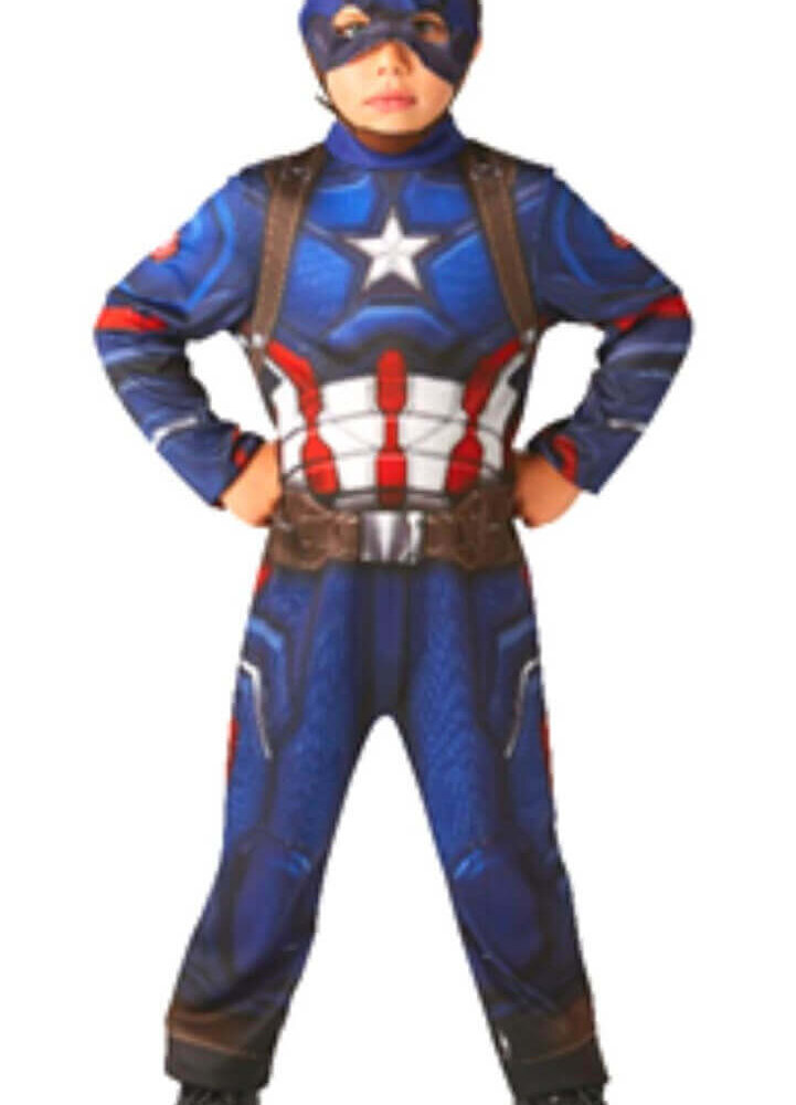 Avengers Aou Captain America Deluxe Costume-Boys