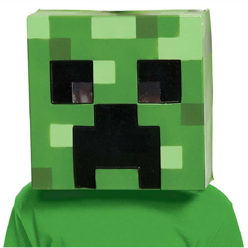 Minecraft Creeper Half Mask minecraft creeper half mask