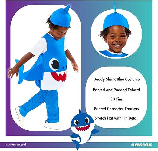 Blue Dad Shark Costume Blue Dad Shark Costume - Image 3