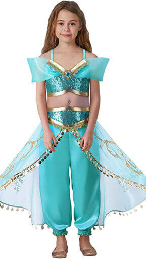 Girls Hareem-Kids Princess Costume Belly Dancing Fancy Dress