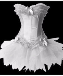 White Burlesque Lace Up Corset Bustier TUTU Skirt Lolita FANCY 8030e6e8 7b83 40ea 9c8a 88d1e5ec2643 19832.1701848421.386.513