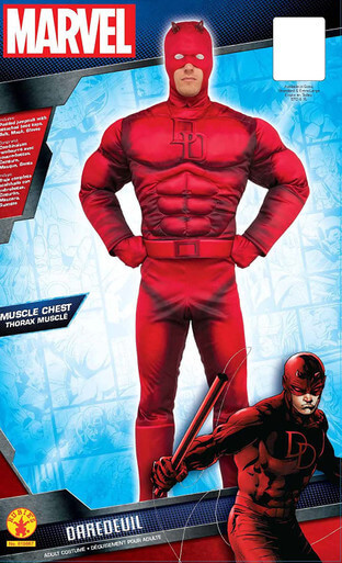 Deluxe Daredevil Adult Costume - Rubie's Men's Marvel Daredevil Deluxe Deluxe Daredevil Adult Costume - Rubie's Men's Marvel Daredevil Deluxe - Image 3