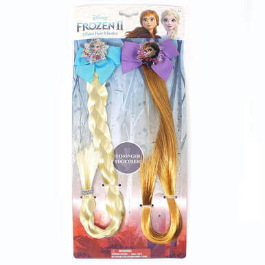 Frozen 2 Bff Elsa And Anna Faux Hair Braid Elastic Pony Set Frozen 2 Bff Elsa And Anna Faux Hair Braid Elastic Pony Set - Image 5