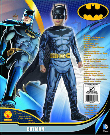 Alternative view of Warner Brothers Dc Comics The Dark Knight Rises Classic Batman Costume