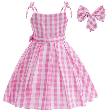 Movie Bar-bie Dressup Cosplay Costume Doll Pink Princess Dress Movie Bar-bie Dressup Cosplay Costume Doll Pink Princess Dress - Image 3