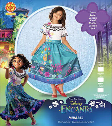 Girl's Disney Encanto Mirabel Costume Mirabel Costume Girl's Disney Encanto Mirabel Costume Mirabel Costume - Image 3