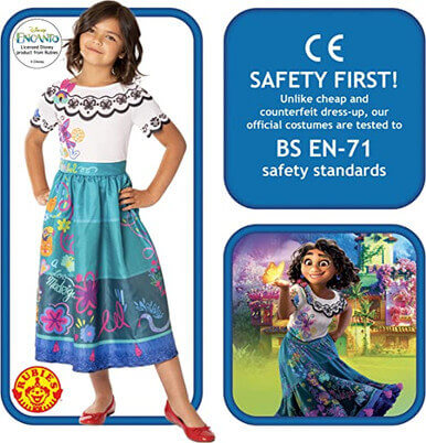 Girl's Disney Encanto Mirabel Costume Mirabel Costume Girl's Disney Encanto Mirabel Costume Mirabel Costume - Image 4
