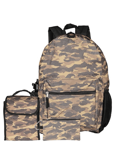 Camo-Print Backpack, Camouflage Brown Combo Camo-Print Backpack, Camouflage Brown Combo - Image 4