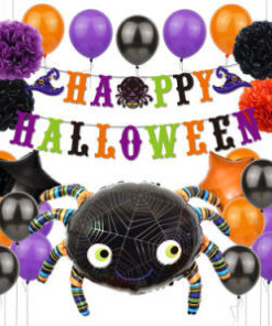 Alternative view of Halloween Foil Balloons Black Spider  Foil Balloon for Halloween Party Decorations Supplies