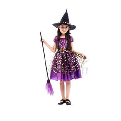Elegant Witch Girl Halloween Costumes Elegant Witch Girl Halloween Costumes - Image 2