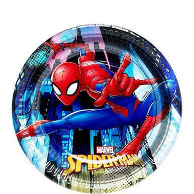 Spiderman Team Up Dessert Plates - 19.5Cm Spiderman Team Up Dessert Plates - 19.5Cm