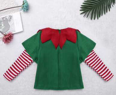 Unisex Elf Costume Christmas Elf Costume for Kids Unisex Elf Costume Christmas Elf Costume for Kids - Image 3