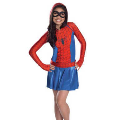 Hooded Dress Kids Spider-Girl Costume comic book Superhero costume Hooded Dress Kids Spider-Girl Costume comic book Superhero costume - Image 4