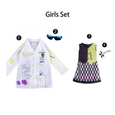 Alternative view of Scientist Girl Costume Kids Lab Rat Science Crazy Boys Girl