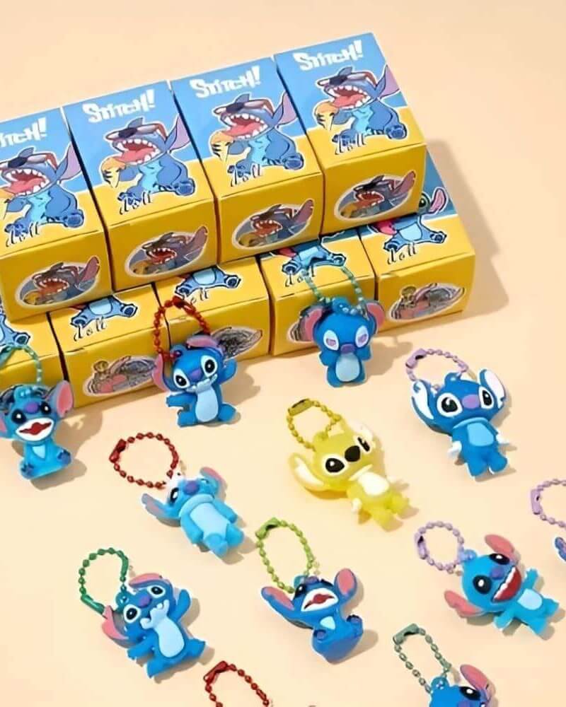 Disney Stitch Blue Party Keychain Surprise Box
